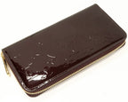 Louis Vuitton Round Zipper Long Wallet With Change Pocket Vernis Amarante Zippy — view 8