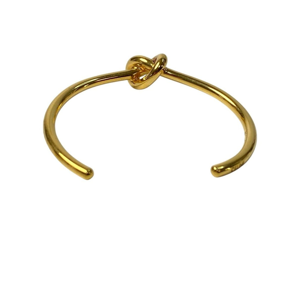 Celine Knot Extra Thin Bracelet Gold Finish Brass — view 2