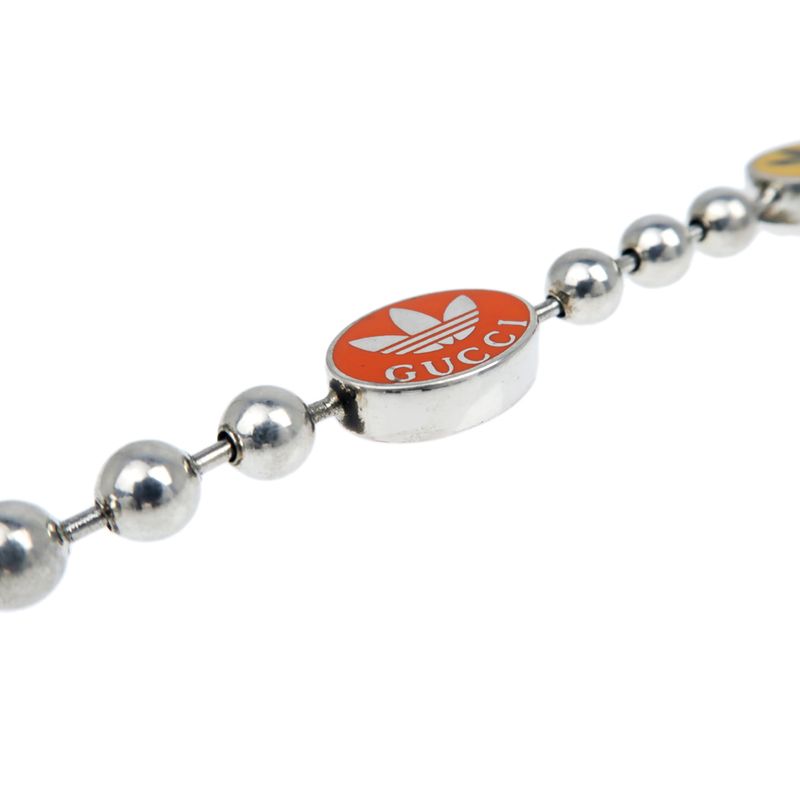 Gucci Adidas Collaboration Bracelet Ball Chain 16 AG 925 Multicolor — view 6