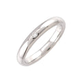 Tiffany & Co Stacking Band Ring Diamond Pt Platinum