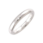 Tiffany & Co Stacking Band Ring Diamond Pt Platinum