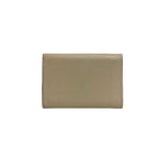 Louis Vuitton Portefeuille Lock Mini Leather Trifold Wallet Beige — view 2