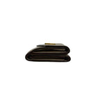 Louis Vuitton Portefeuille Lock Mini Leather Trifold Wallet Beige — view 5