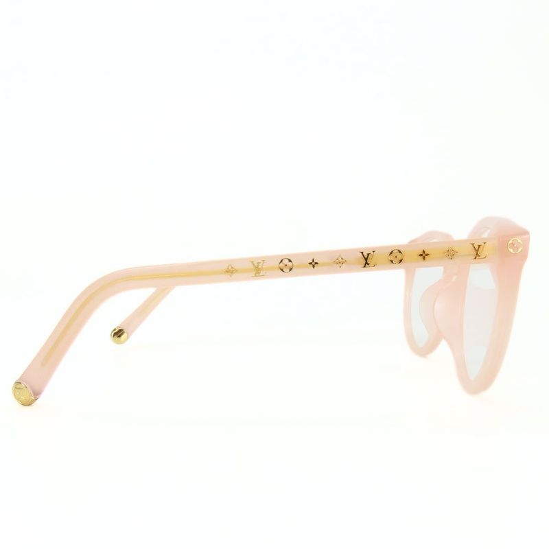 Louis Vuitton Sunglasses Z2003 E Monogram Acetate Milky Pink Silver Hardware — view 4