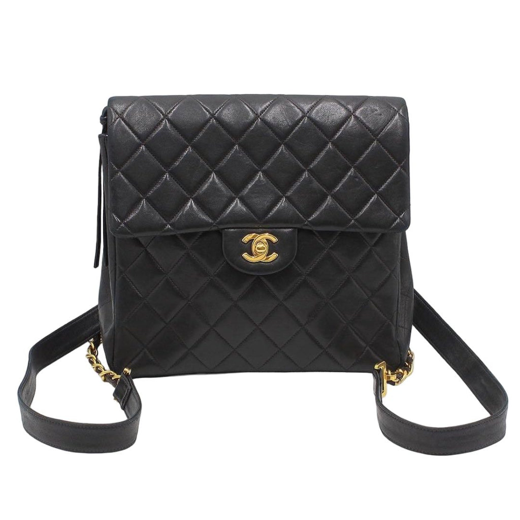 Chanel Quilted Leather Backpack