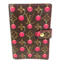 Louis Vuitton Notebook Cover Agenda PM Monogram Cherry Canvas Brown