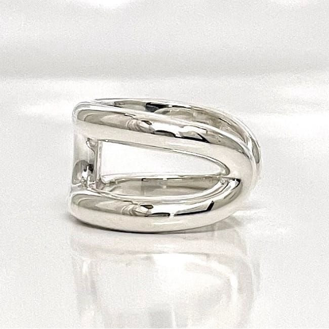 Hermes Ring Osmose PM Silver Jp14 — view 3