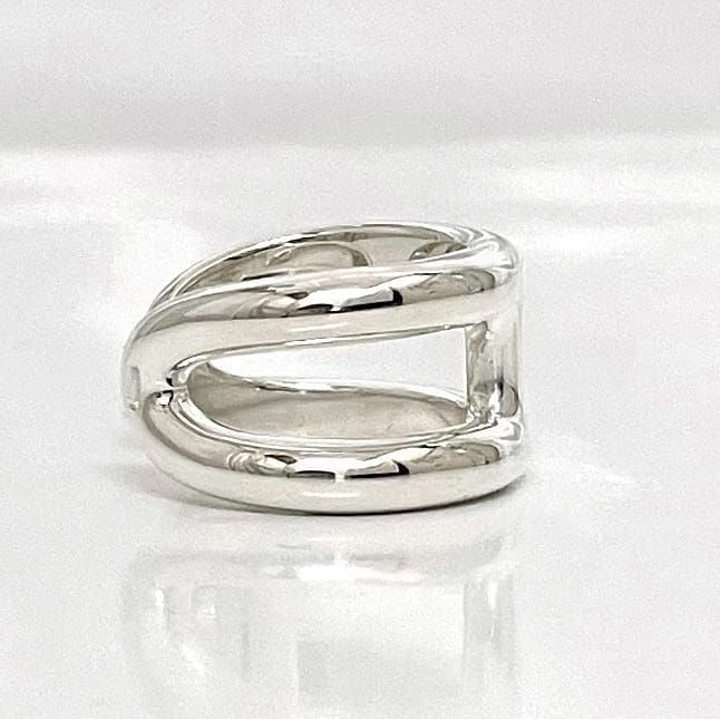 Hermes Ring Osmose PM Silver Jp14 — view 9