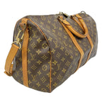 Louis Vuitton Boston Bag Monogram Keepall Bandouliere 45 Brown — view 2