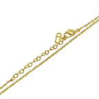 Christian Dior GP CD Logo Twist Circle Necklace Gold — view 6