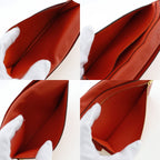 Hermes Bearn Souffle Vaux Epson Orange T Long Wallet — view 7