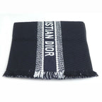 Dior Logo Oblique Big Scarf Navy 31 Cdo301 Ixgs