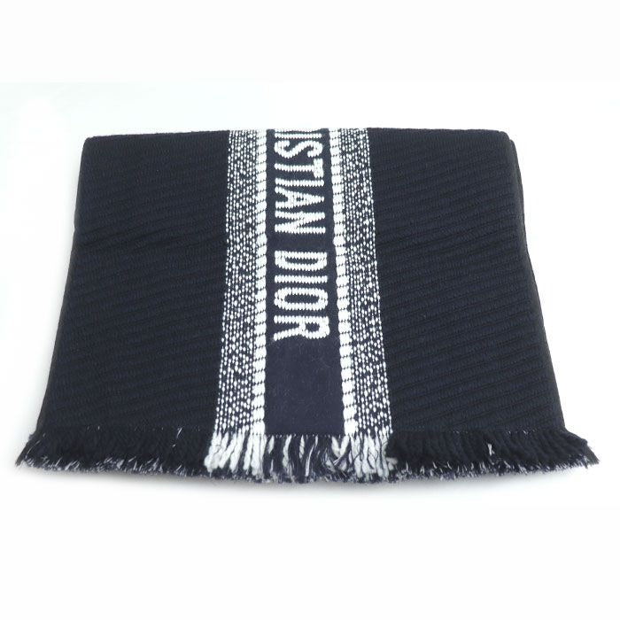 Dior Logo Oblique Big Scarf Navy 31 Cdo301 Ixgs