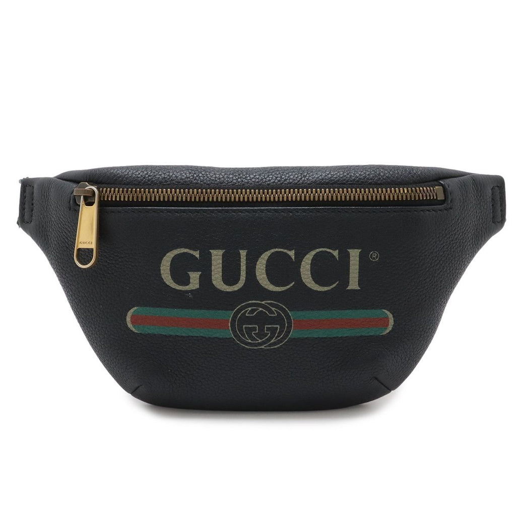 Gucci Print Small Belt Bag Sherry Black Red Green