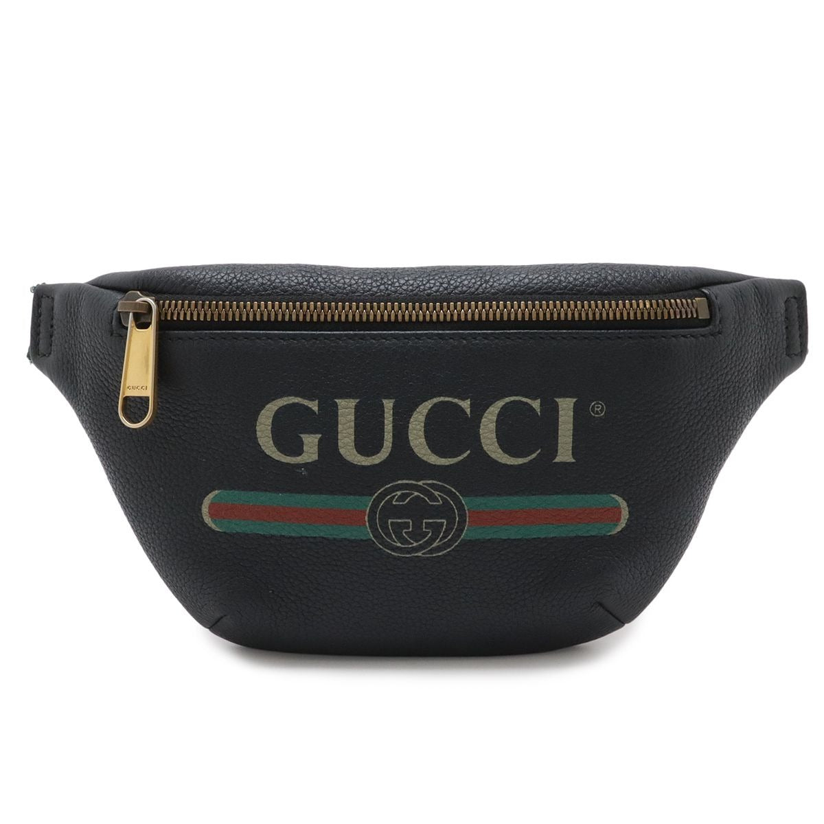 Gucci Print Small Belt Bag Sherry Black Red Green