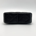 Chanel Coco Mark Quilted Chain Shoulder Bag As3830 Black Caviar Leather Heart — view 3