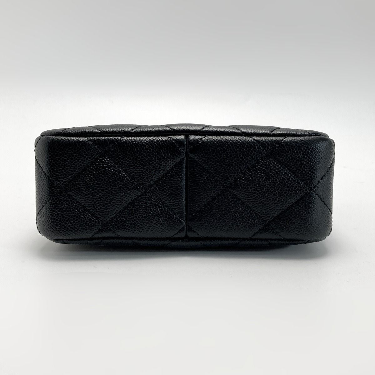 Chanel Coco Mark Quilted Chain Shoulder Bag As3830 Black Caviar Leather Heart — view 3