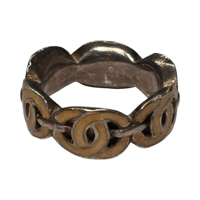Chanel 00's Vintage Coco Mark Ring Size 13 Pink — view 2