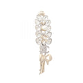 Chanel Brooch CC Logo White Inako