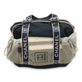 Chanel Sport Line Waist Bag Body 2-Way Handbag Nylon Canvas Ivory