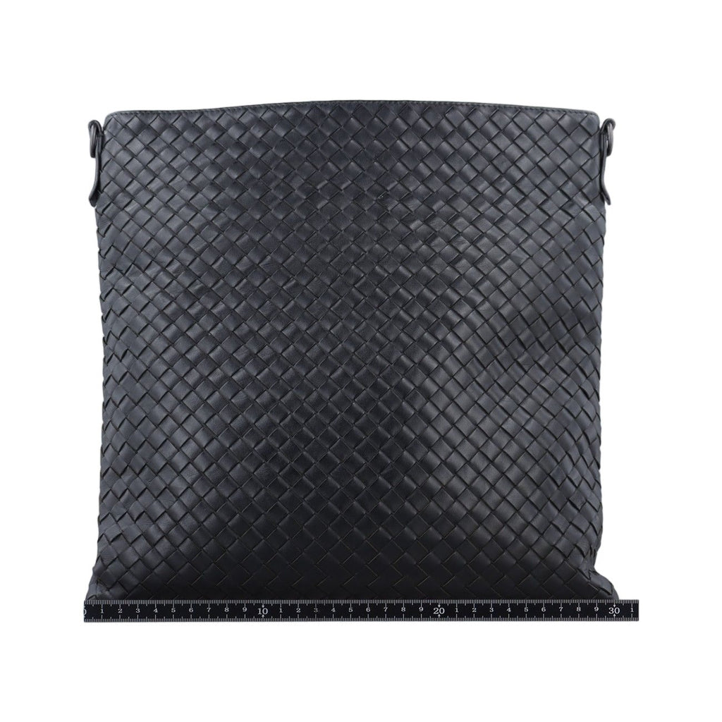 Bottega Veneta Intrecciato Black Lambskin Tote — view 2