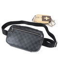 Louis Vuitton Damier Graphite Ambler Leather 2-Way Belt Bag Crossbody Waist