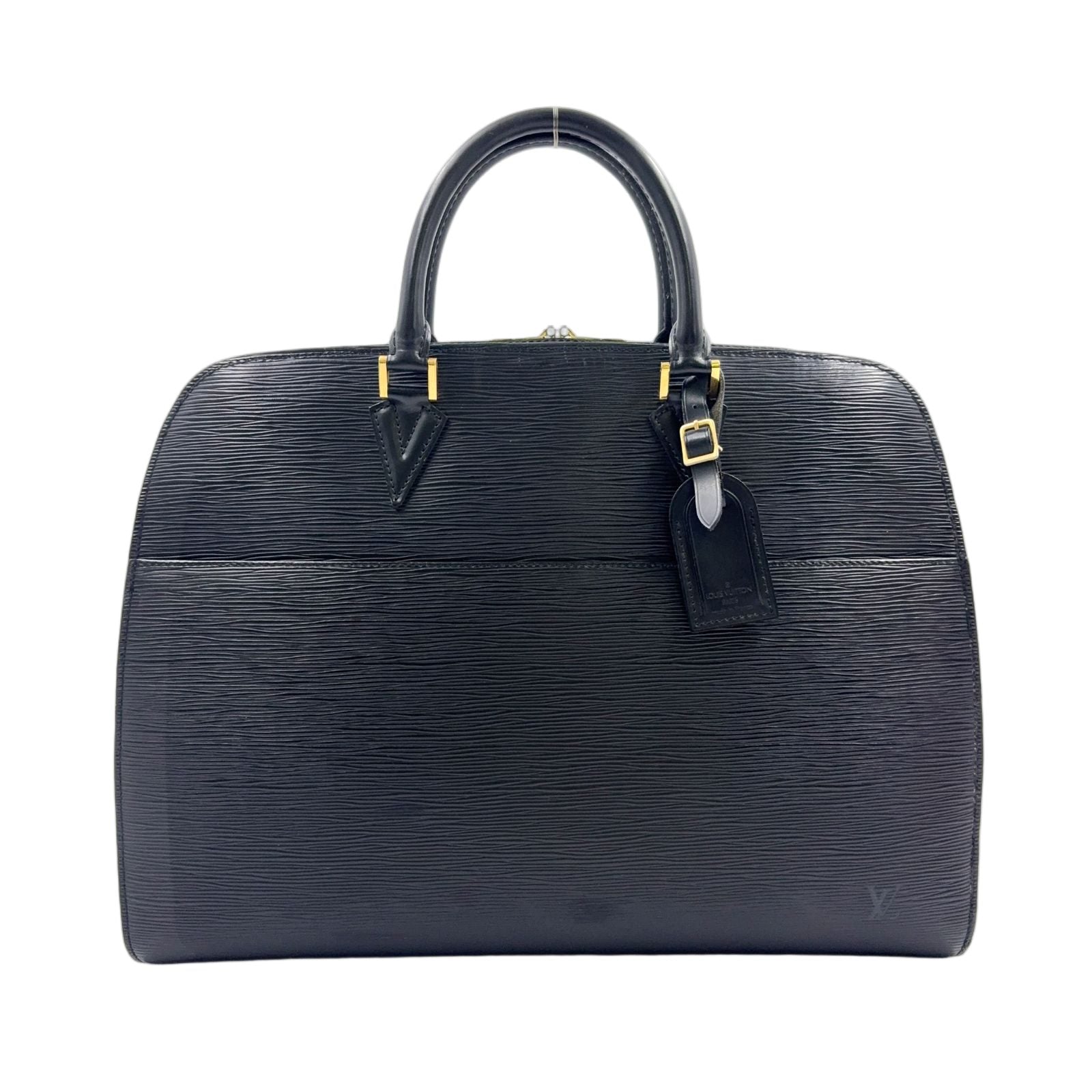 Louis Vuitton Sorbonne Epi Noir Leather Black Business Bag Gold
