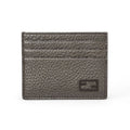 Fendi Card Case Business Holder Leather FF Baguette Motif Metallic