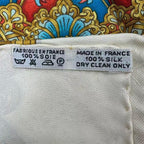 Hermes Carre 90 Scarf Silk Luna Park Amusement Merigo Land White — view 7