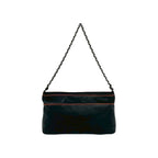 Chanel Vintage Lambskin Leather Chain Shoulder Bag Black — view 3