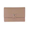 Louis Vuitton Portefeuille Capucines Compact Pink Silver Leather