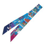 Hermes Twilly Silk Multicolor Blue