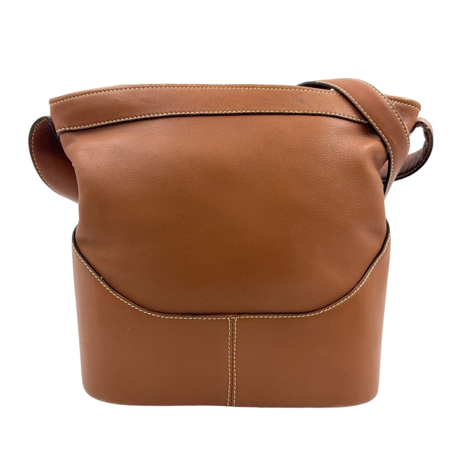 Loewe Anton Calf Light Brown Shoulder Bag Gold