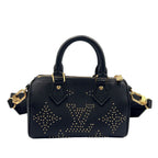 Louis Vuitton Nano Speedy Monogram Empreinte 2-Way Shoulder Leather Black