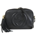 Gucci Soho Small Disco Black Leather Fringe Shoulder Bag