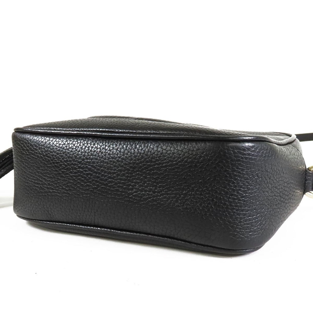 Gucci Soho Small Disco Black Leather Fringe Shoulder Bag — view 3