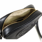 Gucci Soho Small Disco Black Leather Fringe Shoulder Bag — view 5