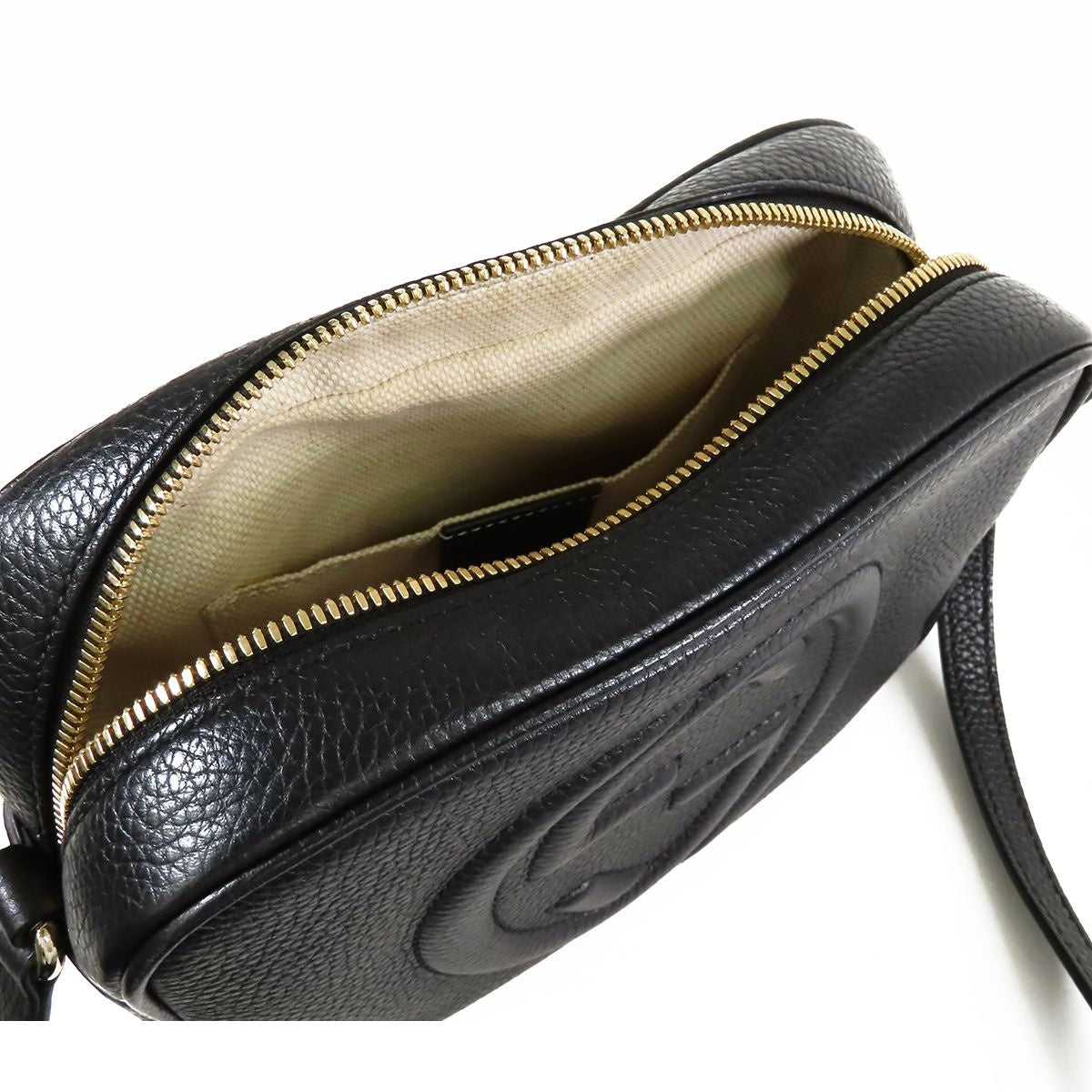 Gucci Soho Small Disco Black Leather Fringe Shoulder Bag — view 5