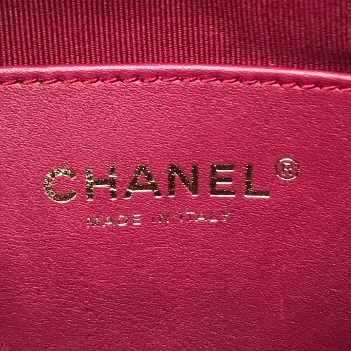 Chanel Quilted Lambskin CC Logo Drawstring Chain Backpack Pack Black — view 9