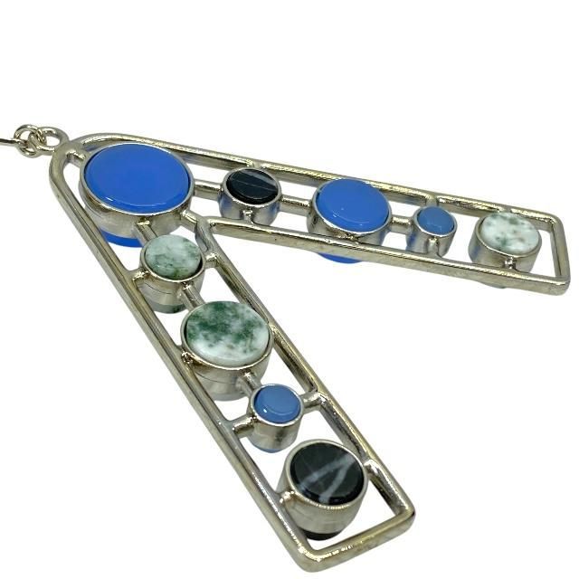 Christian Dior Necklace Jewelry Accessories Small Metal Silver Multicolor — view 8