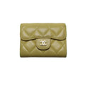Chanel Quilted GD Leather Trifold Wallet