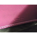 Gucci Wallet GG Supreme Beige Red Leather Bifold Long — view 7