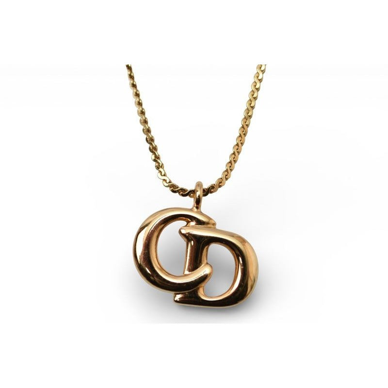 Christian Dior Necklace Vintage CD Logo Motif