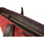 Gucci Tote Shoulder Bag GG Dar Cles Red Sherry — view 8
