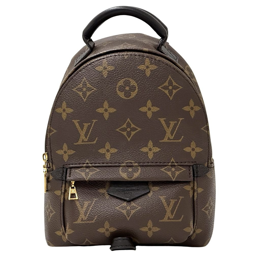 Louis Vuitton Monogram Backpack Palm Springs Mini Brown Black Compact