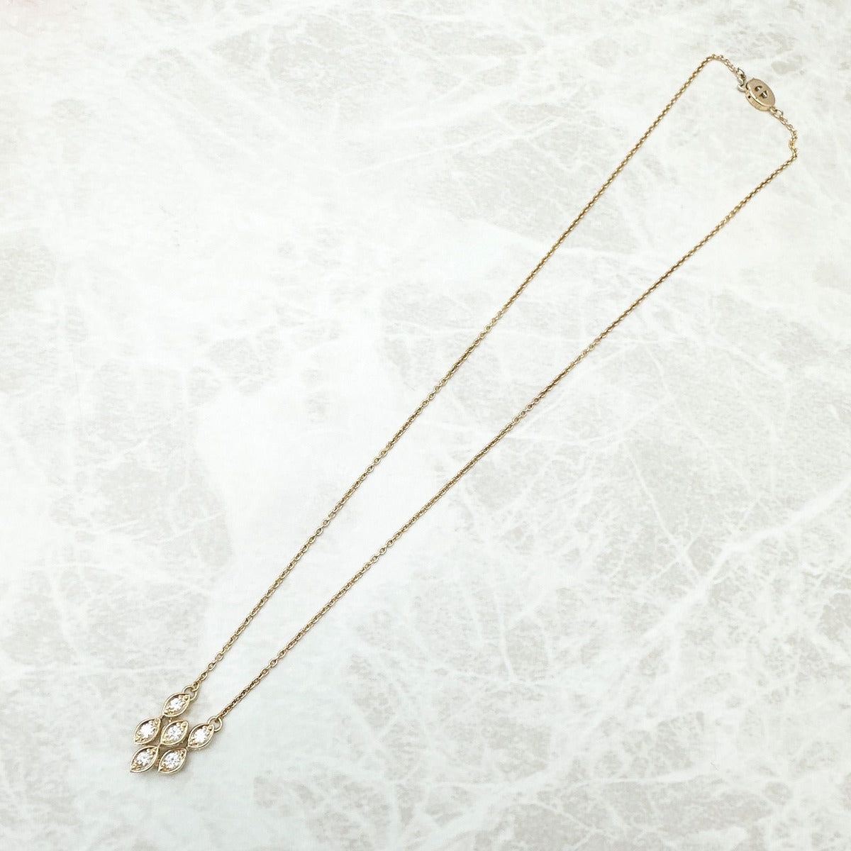 Dior Diamond Yellow Gold Necklace — view 2
