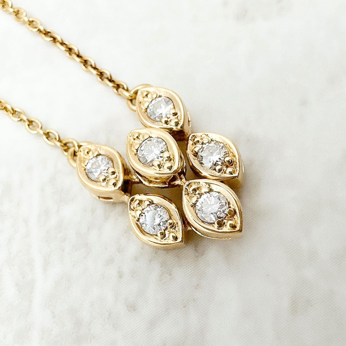 Dior Diamond Yellow Gold Necklace — view 3