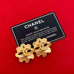Chanel Vintage Coco Mark GP Earrings Ear Cuff Accessory Gold 94P — view 2