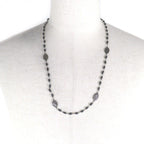 Gucci Cles Strap Long Necklace Silver Black Recommended — view 2