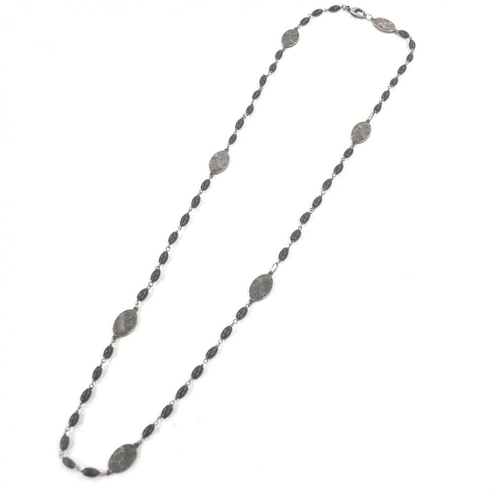 Gucci Cles Strap Long Necklace Silver Black Recommended — view 3